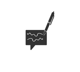 writing message icon in different style vector illustration. two colored and black writing message vector icons designed in filled, outline, line and stroke style can be used for web, mobile, ui