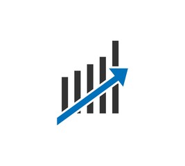 trend analyze icon. Simple element illustration. trend analyze concept symbol design. Can be used for web and mobile.