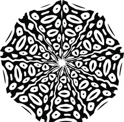 Isolated on white background Mandala .abstract background.