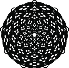 Isolated on white background Mandala .abstract background.