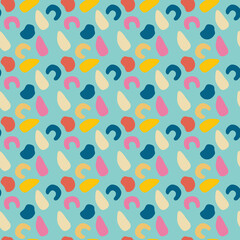 Abstract colored squiggle pattern design. Fun vector seamless repeat of wavy lines. Modern textile ribbon trim. Abstract background for wallpaper, web banner, wrapping paper, textile.