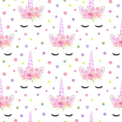 Unicorn Face Pattern