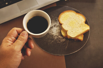 coffee and toast