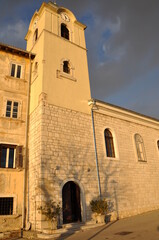 Fototapeta premium Kraljevica, Croatia March 2021. Church of St. Nicholas in Kraljevica