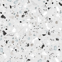 Terrazzo Texture Vector. Flooring Seamless Pattern