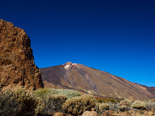 Volcanic landscape of el Teide on tenerife island, Spain.