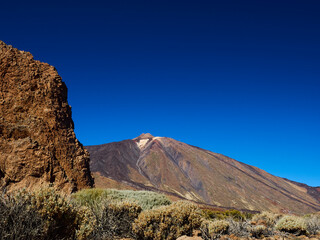 Volcanic landscape of el Teide on tenerife island, Spain.