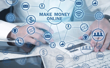 Make money online. Business concept