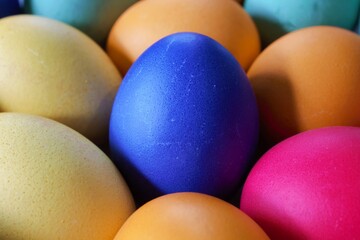 colorful easter egg collection 