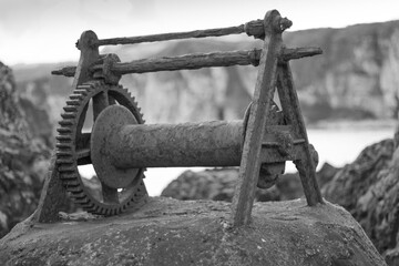 Old winch at Portbradden