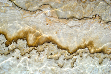 Dead Sea salt, natural mineral salt formations at the Dead Sea, salt structure, salt creates interesting shapes, maps, Jordan