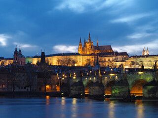 Prag in der Nacht, Prague by night