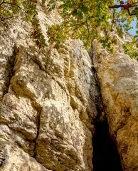 The mountainous area is an area for recreation and travel on a Sunny summer day.