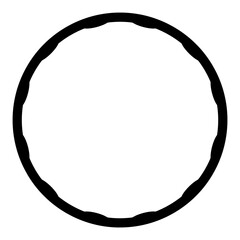 ngi1180 NewGraphicIcon ngi - Schwarz - Hula Hoop Reifen Symbol - english: round circle geometric hoopla ring icon . simple template - isolated on white background . xxl g10415