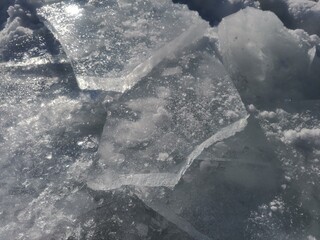 ice on the dam