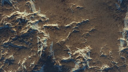 view of alien planet, texture of th exo planet, abstract texture 3d render