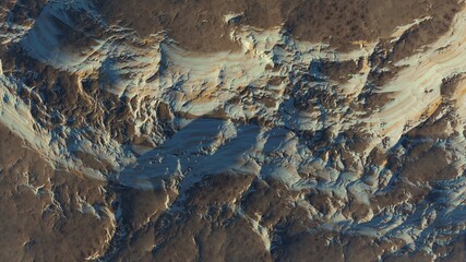 Fototapeta premium view of alien planet, texture of th exo planet, abstract texture 3d render
