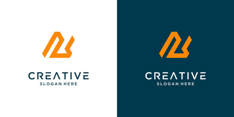 Creative letter A logo design business