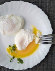 egg on a plate