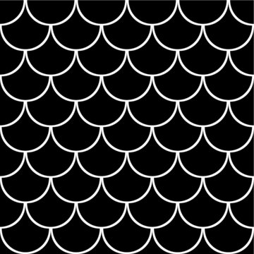 Vector illustration of the mermaid scales pattern