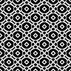 Abstract Ornament Pattern. Monochrome Pattern. Black White Color. Vector.