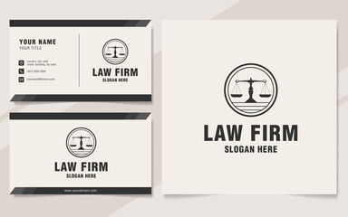Law firm logo template monogram style