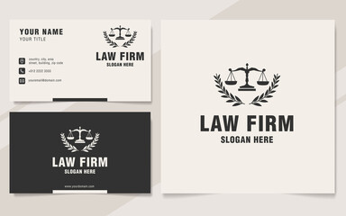 Law firm logo template monogram style