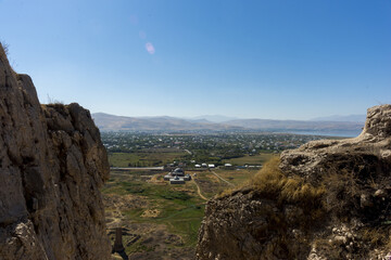 Van Castle is a fortification structure built of solid stone by the Urartu Kingdom, overlooking Tuspa, the capital of Urartu.