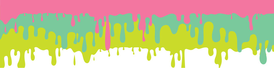 Colorful glaze for baked products. Glaze topping for donuts, cupcakes and Easter cakes. Vector Illustration