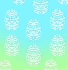 easter eggs pattern