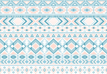 Tribal ethnic motifs geometric vector seamless background.