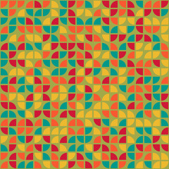 Abstract Geometric Pattern generative computational art illustration