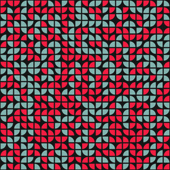 Fototapeta premium Abstract Geometric Pattern generative computational art illustration