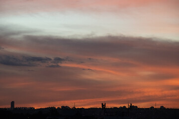 sunset in the clouds beautiful sky 