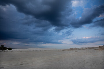 desert, in the background beautiful blue sky © meegi