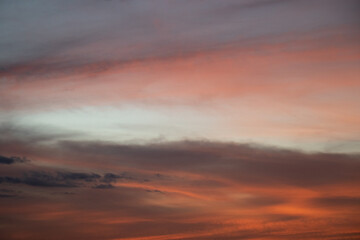 Fototapeta na wymiar sunset in the clouds brazil beautiful sky 