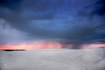 desert, in the background beautiful blue sky © meegi