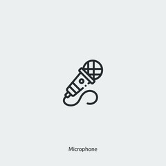 microphone icon vector sign symbol