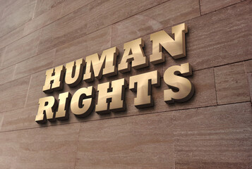 3d Human Rights Text `Design