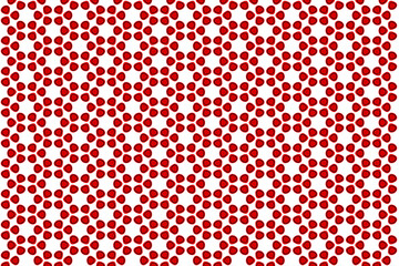Fototapeta na wymiar red polka dots pattern. red polka dots on white. flower shape Seamless geometric pattern design texture.