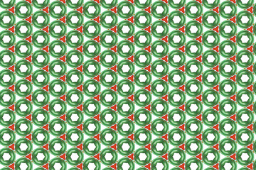 background with green and red circles. Pattern color pastel background.