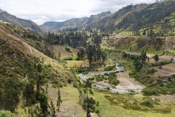 Fototapeta na wymiar Toachi Canyon in Cotopaxi Province, Ecuador