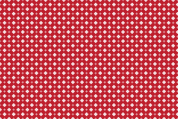 seamless pattern with dots on Red. Red fabric Seamless geometric pattern design texture background.