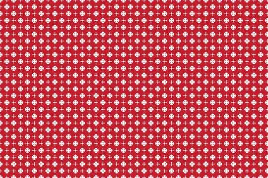 seamless pattern with dots on Red. Red fabric Seamless geometric pattern design texture background.