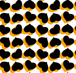 Seamless heart pattern, minimal print.
