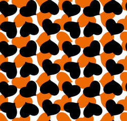 Seamless heart pattern, minimal print.