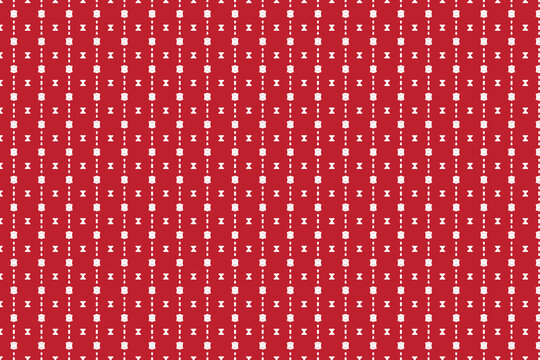 polka dots seamless Red pattern. pattern with floral decorative border. design for print fabric, bandana