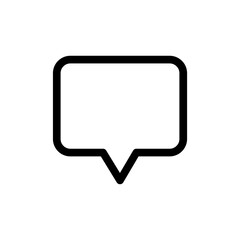 Talk bubble speech icon. Blank empty bubbles vector design elements. Chat on line symbol template. Dialogue balloon sticker silhouette. Chat icon, Communication Line Icon, Communication Line Icon