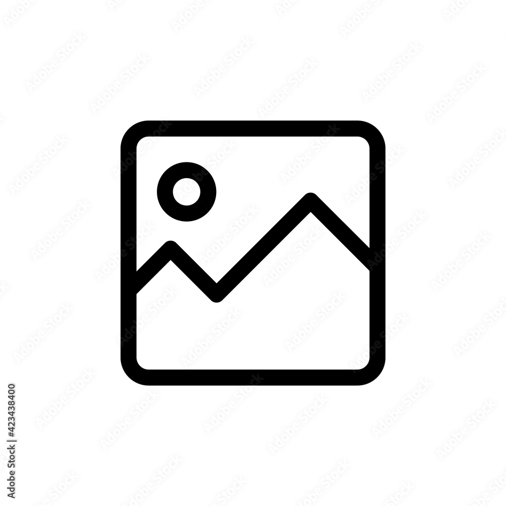 Poster picture icon. gallery icon vector from miscellaneous collection. thin line gallery outline icon vect