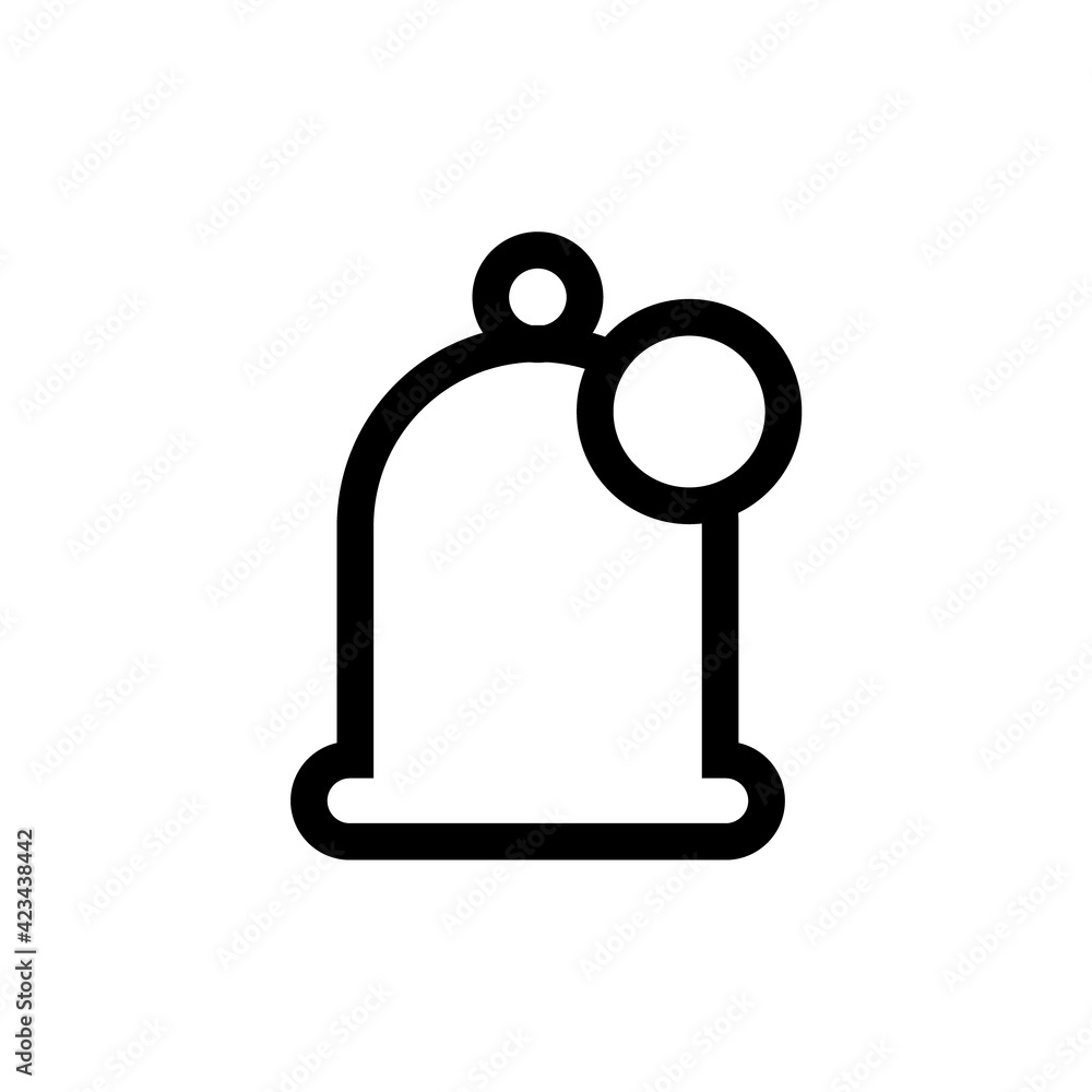Aufkleber notification bell icons vector illustration. notification bell icon. alarm symbol. incoming inbox me